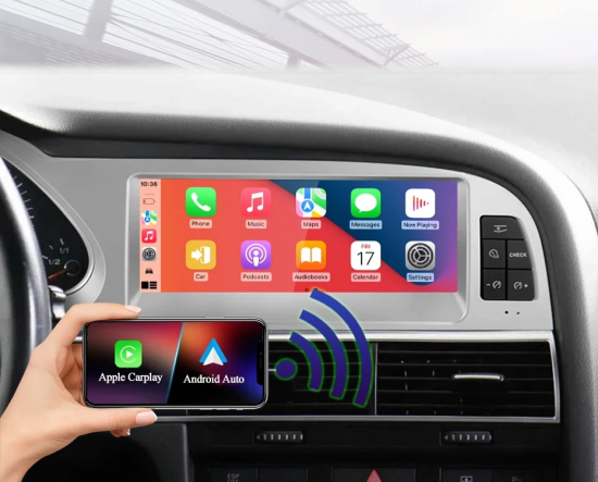 8,8" Android 14 Display 8-Core Audi A6 C6 2005–2011 CarPlay & Android Auto